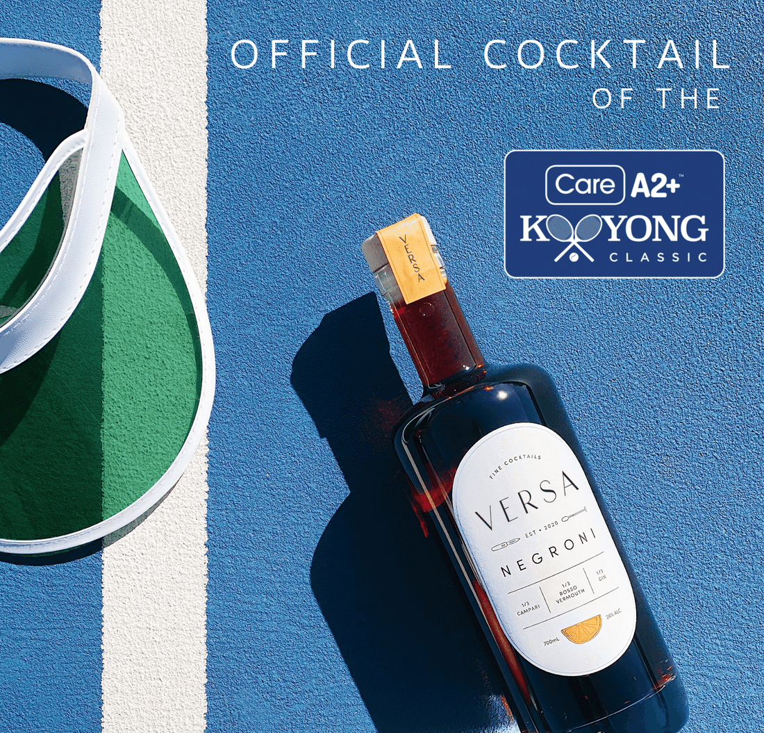 Versa Cocktails Negroni sponsors the Kooyong Classic