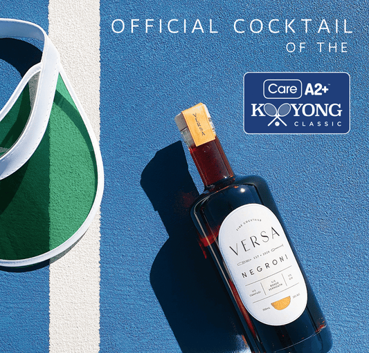 Versa Cocktails Negroni sponsors the Kooyong Classic